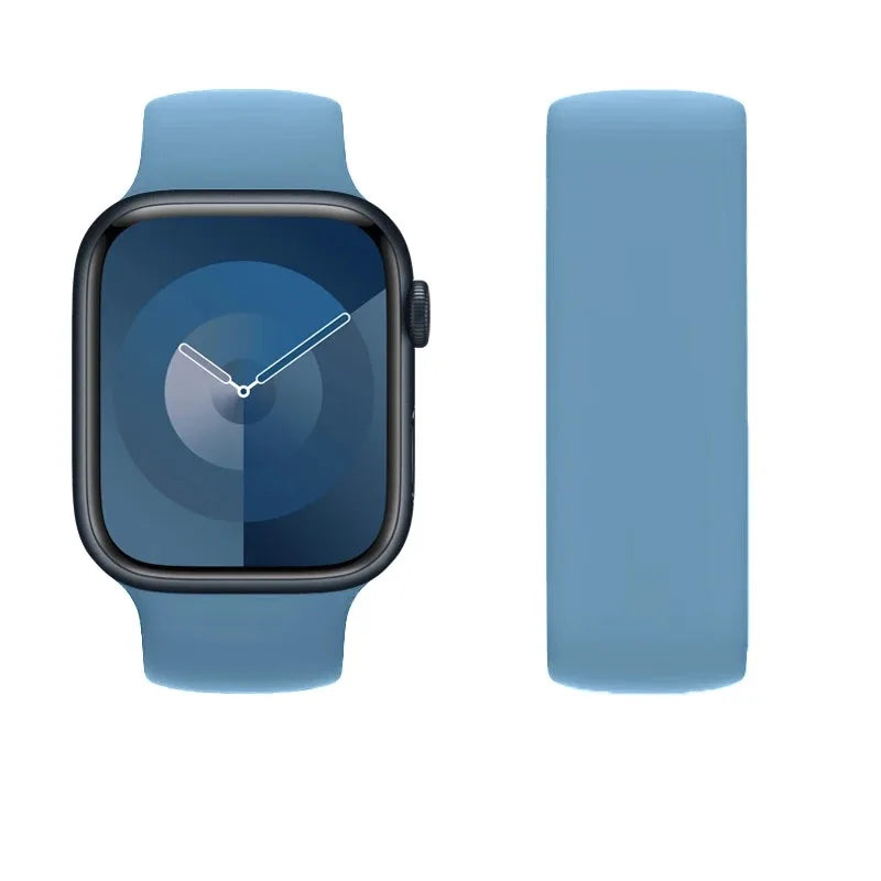 Elastic Silicone Strap for Apple Watch 40mm/44mm/45mm - Compatible with Series SE/6/7/8/9/Ultra 2