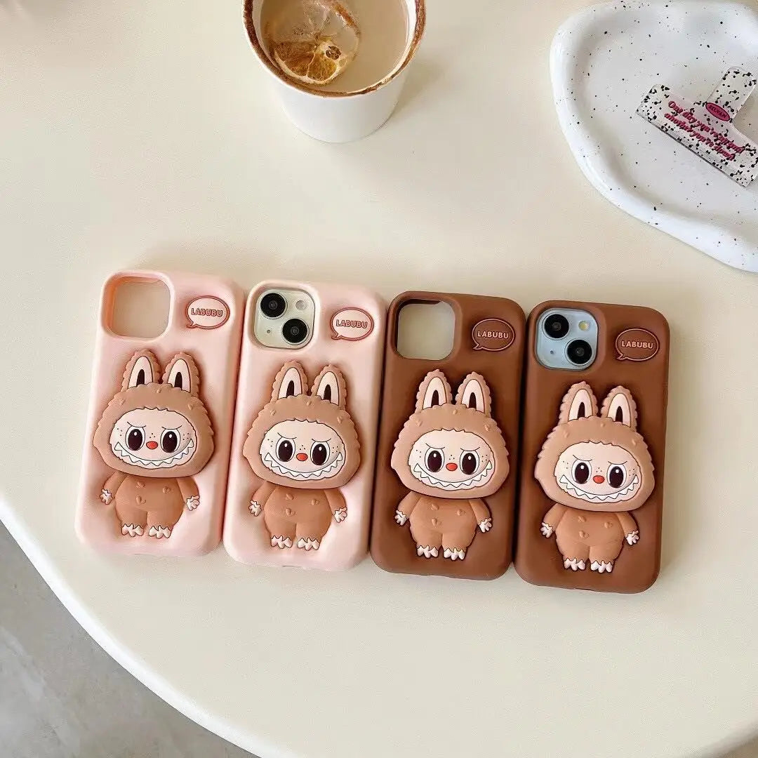 Labubu Monster Doll Phone Case – Cute Shockproof Cover for iPhone 11–16 Pro Max