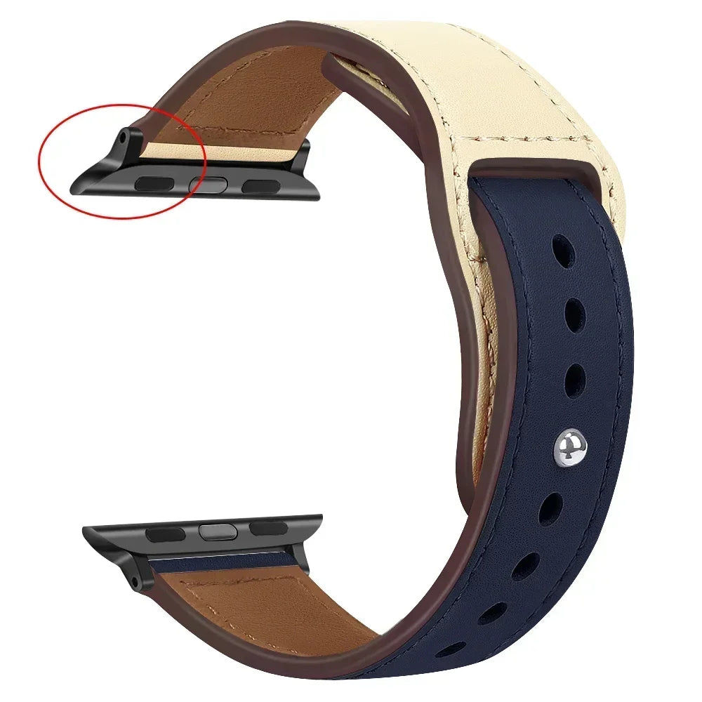 Premium Leather Strap - Compatible Apple Watch Series 3-9/SE/Ultra (All Sizes)