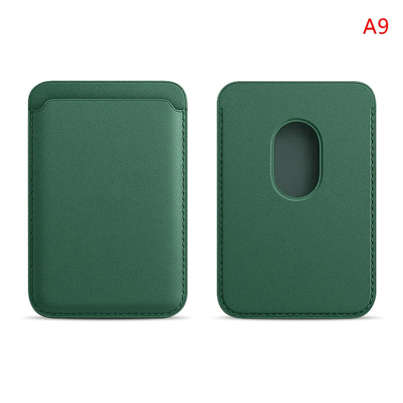 Magnetic Leather Wallet Case for iPhone 15 Pro Max/14/13 – Magsafe Card Holder & Phone Cover (6 Cards)