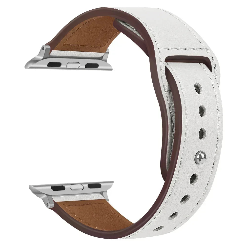 Premium Leather Strap - Compatible Apple Watch Series 3-9/SE/Ultra (All Sizes)