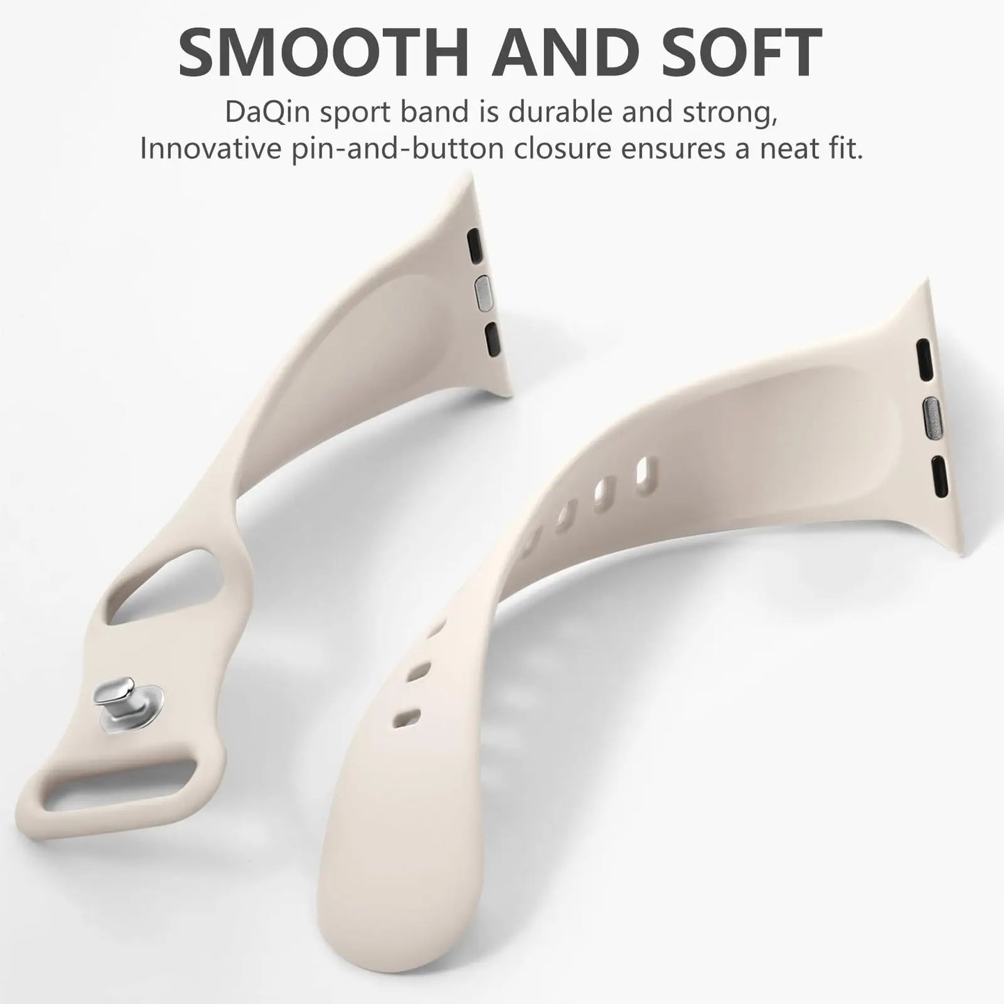 Silicone Strap for Apple Watch Ultra 2/Series 10/9/8/7/SE