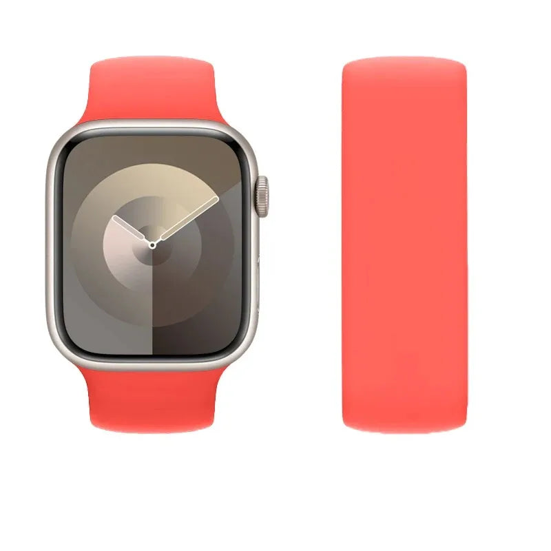 Elastic Silicone Strap for Apple Watch 40mm/44mm/45mm - Compatible with Series SE/6/7/8/9/Ultra 2