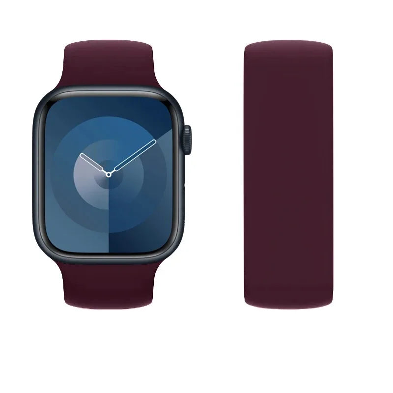 Elastic Silicone Strap for Apple Watch 40mm/44mm/45mm - Compatible with Series SE/6/7/8/9/Ultra 2