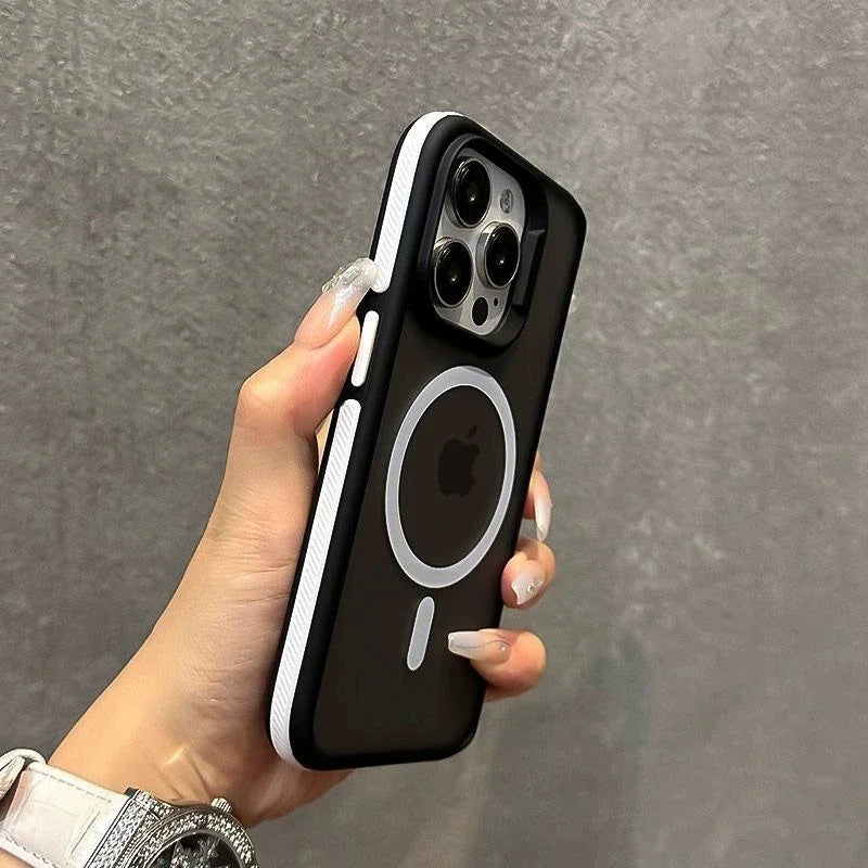 MagSafe Matte Phone Case – Magnetic Shockproof Bumper for iPhone 11–16 Serie