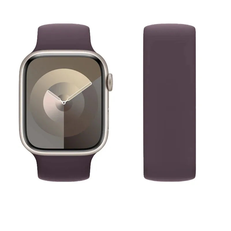Elastic Silicone Strap for Apple Watch 40mm/44mm/45mm - Compatible with Series SE/6/7/8/9/Ultra 2