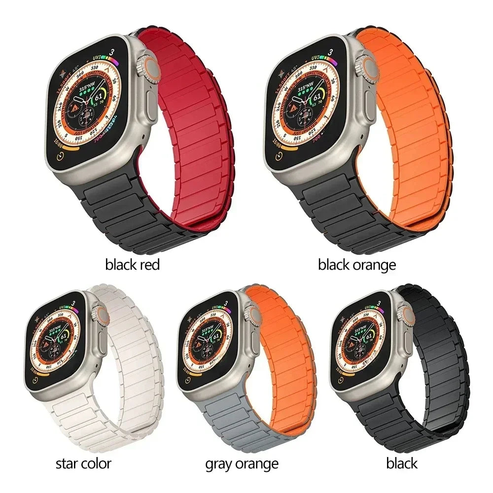 Adjustable Magnetic Loop Band – Compatible Apple Watch Series 4-9/SE/Ultra (38-49mm)