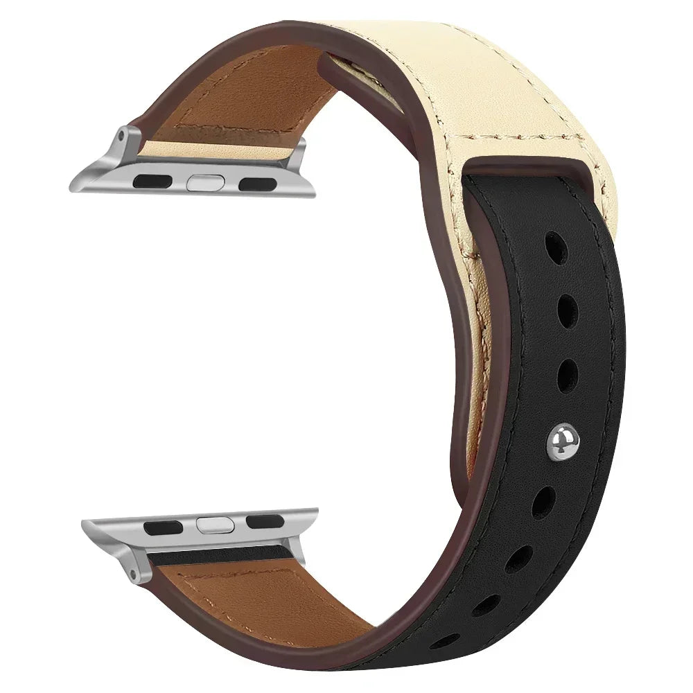 Premium Leather Strap - Compatible Apple Watch Series 3-9/SE/Ultra (All Sizes)
