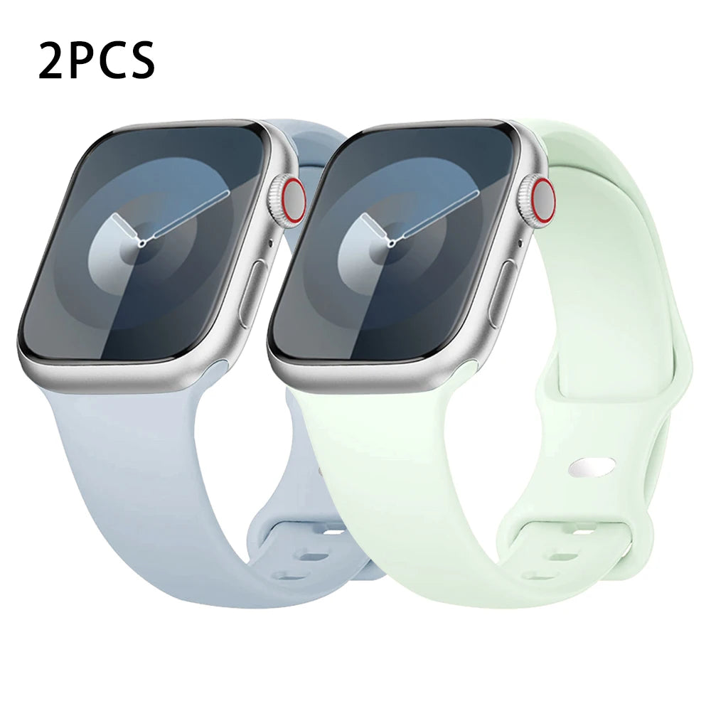 Silicone Strap for Apple Watch Ultra 2/Series 10/9/8/7/SE