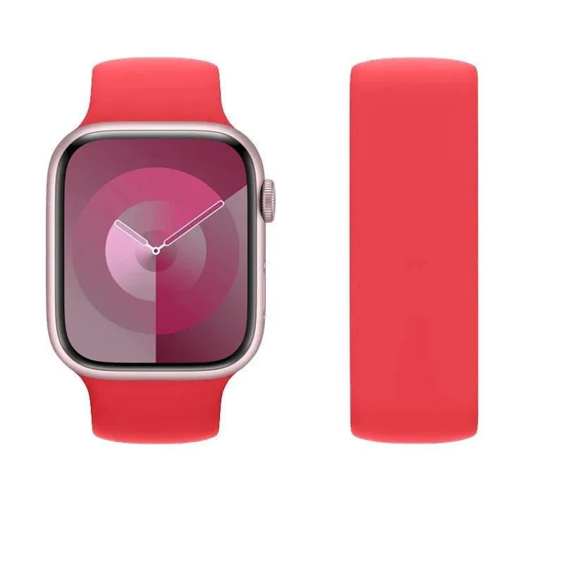 Elastic Silicone Strap for Apple Watch 40mm/44mm/45mm - Compatible with Series SE/6/7/8/9/Ultra 2