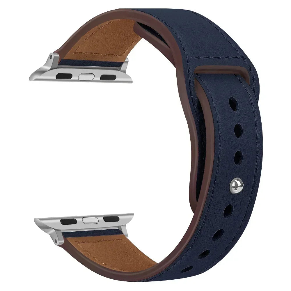 Premium Leather Strap - Compatible Apple Watch Series 3-9/SE/Ultra (All Sizes)