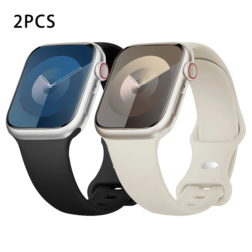 Silicone Strap for Apple Watch Ultra 2/Series 10/9/8/7/SE