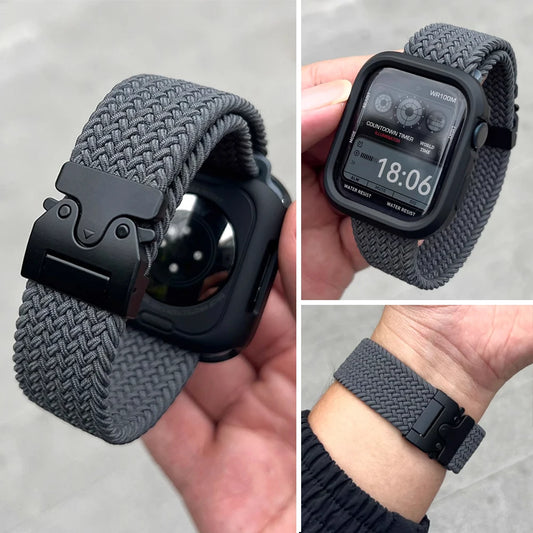Braided Parachute Strap for Apple Watch Ultra/Series 10/9/8 (41-49mm)