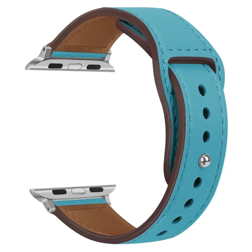 Premium Leather Strap - Compatible Apple Watch Series 3-9/SE/Ultra (All Sizes)