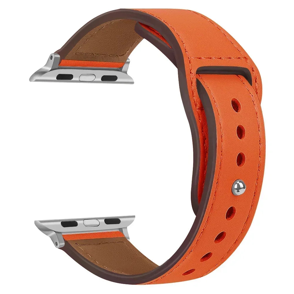 Premium Leather Strap - Compatible Apple Watch Series 3-9/SE/Ultra (All Sizes)