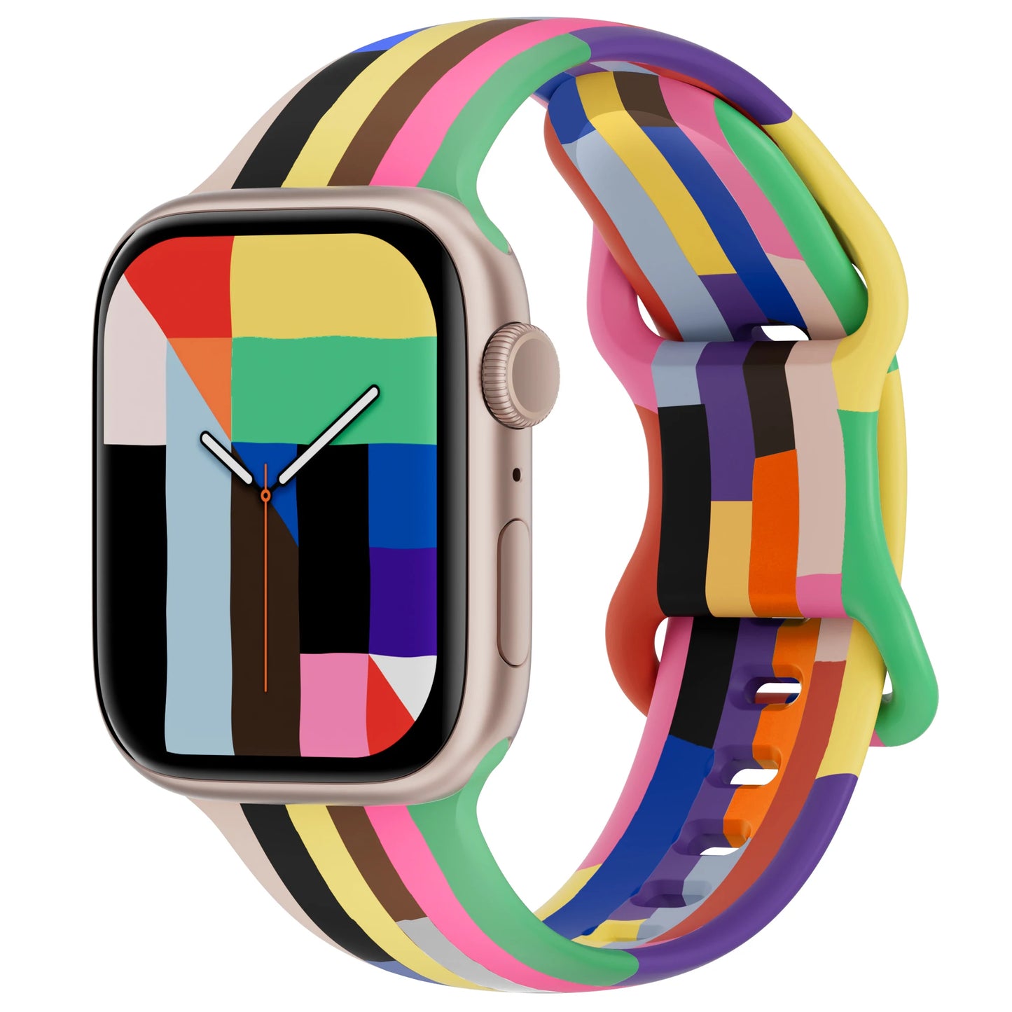Silicone Strap for Apple Watch Ultra 2/Series 10/9/8/7/SE