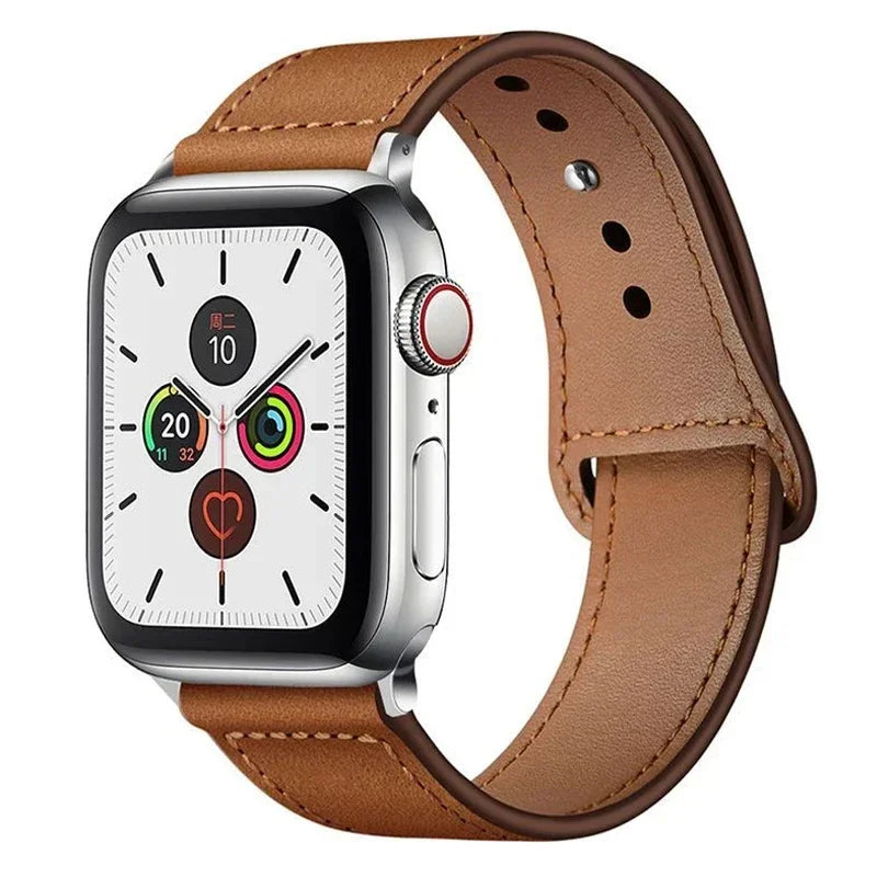 Premium Leather Strap - Compatible Apple Watch Series 3-9/SE/Ultra (All Sizes)